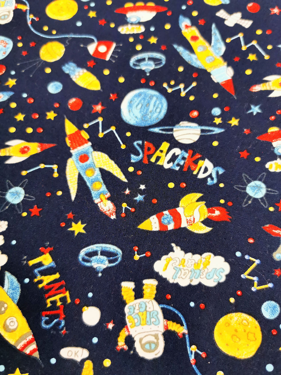 Space Kids 100% Cotton Poplin