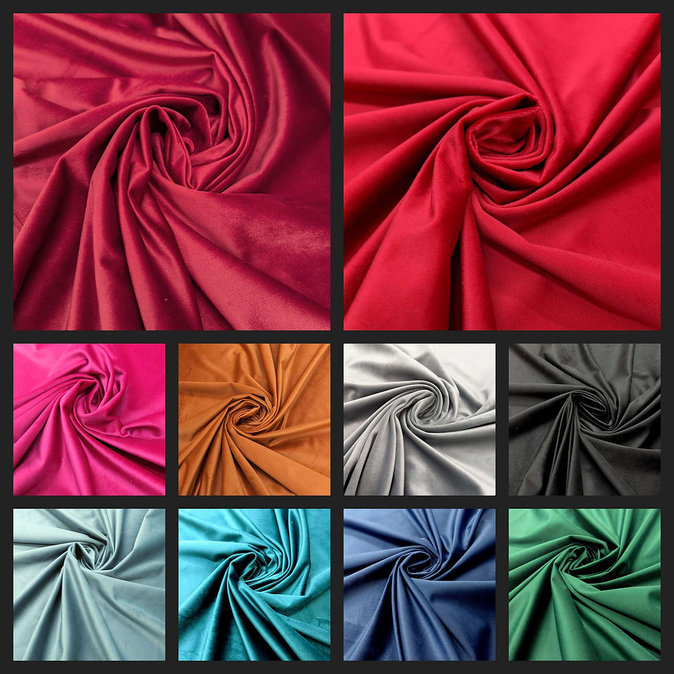 Plain Crafty Soft Furnishing Velvets All Colour Variants