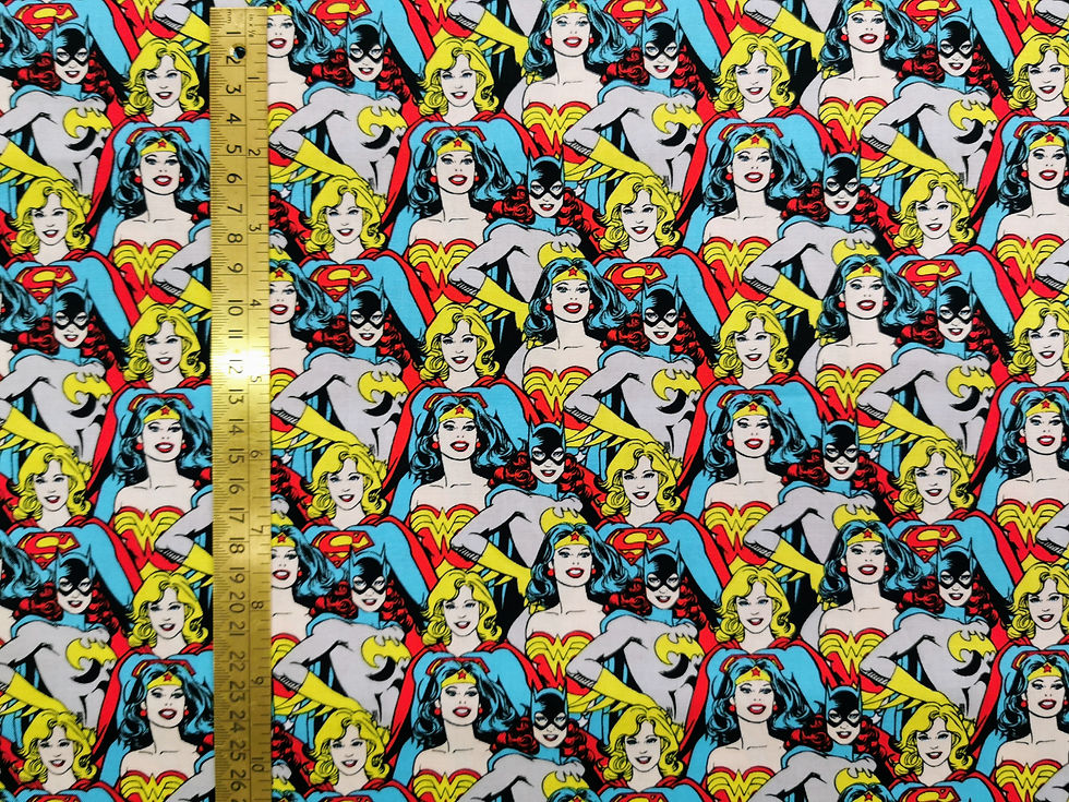 Thumbnail: DC Wonder Woman Batgirl Supergirl 100% Cotton