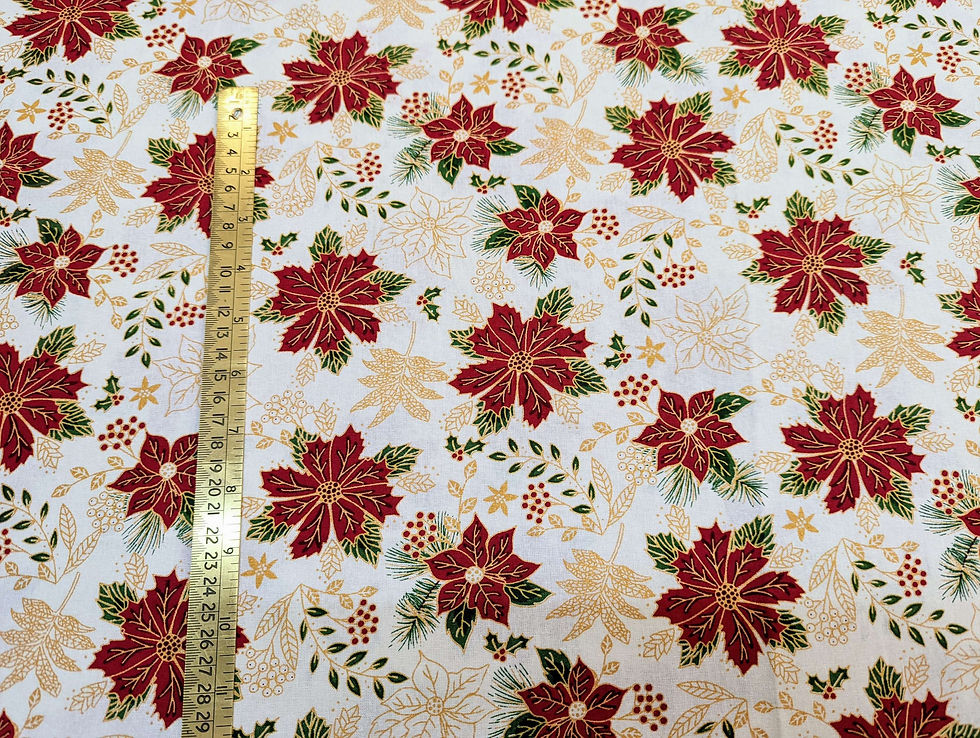 Thumbnail: Classic Poinsettia 100% Cotton Range