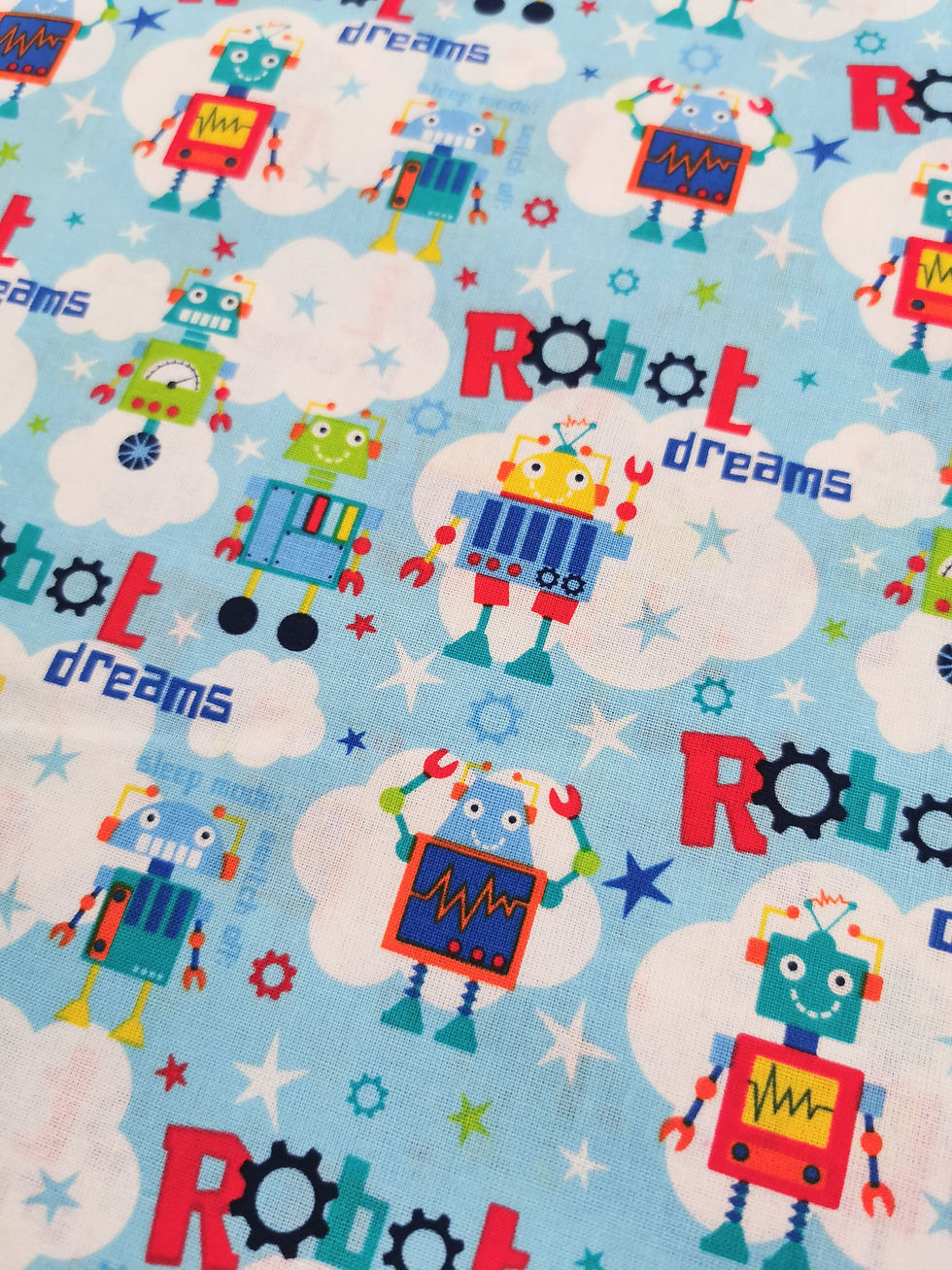 Thumbnail: Kids Robots 100% Cotton 