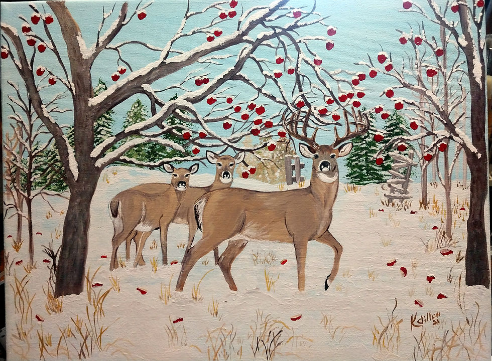 deer painting