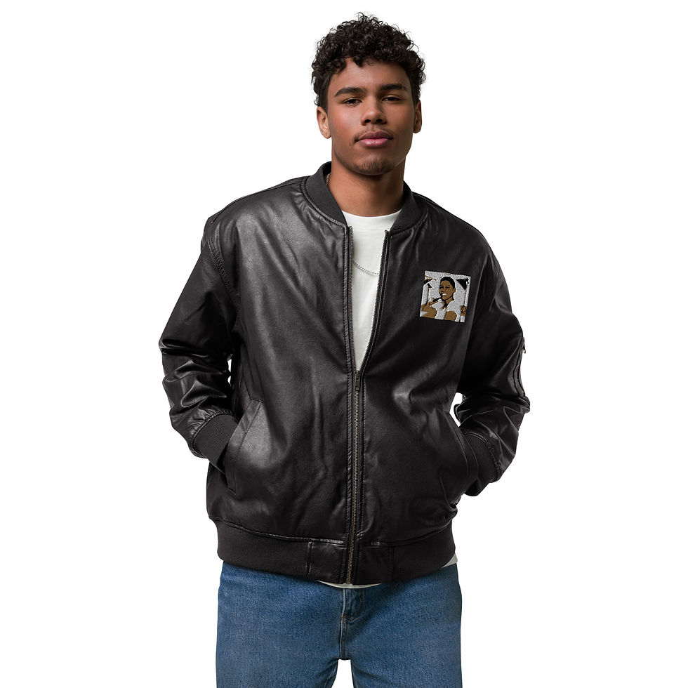 Thumbnail: Leather Bomber Jacket
