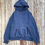 Thumbnail: 50s/60s Hoodie Thermal Lined Blue Sunfaded