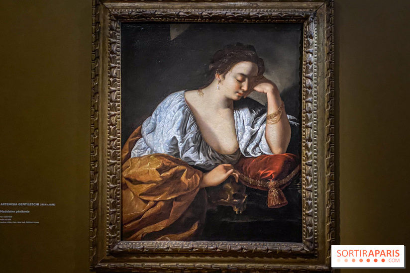 peinture femme sein nu