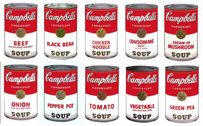 boite de soup d'andy warhol