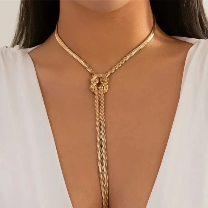 Chunky Snake Chain Necklace Women | Statement Jewellery
