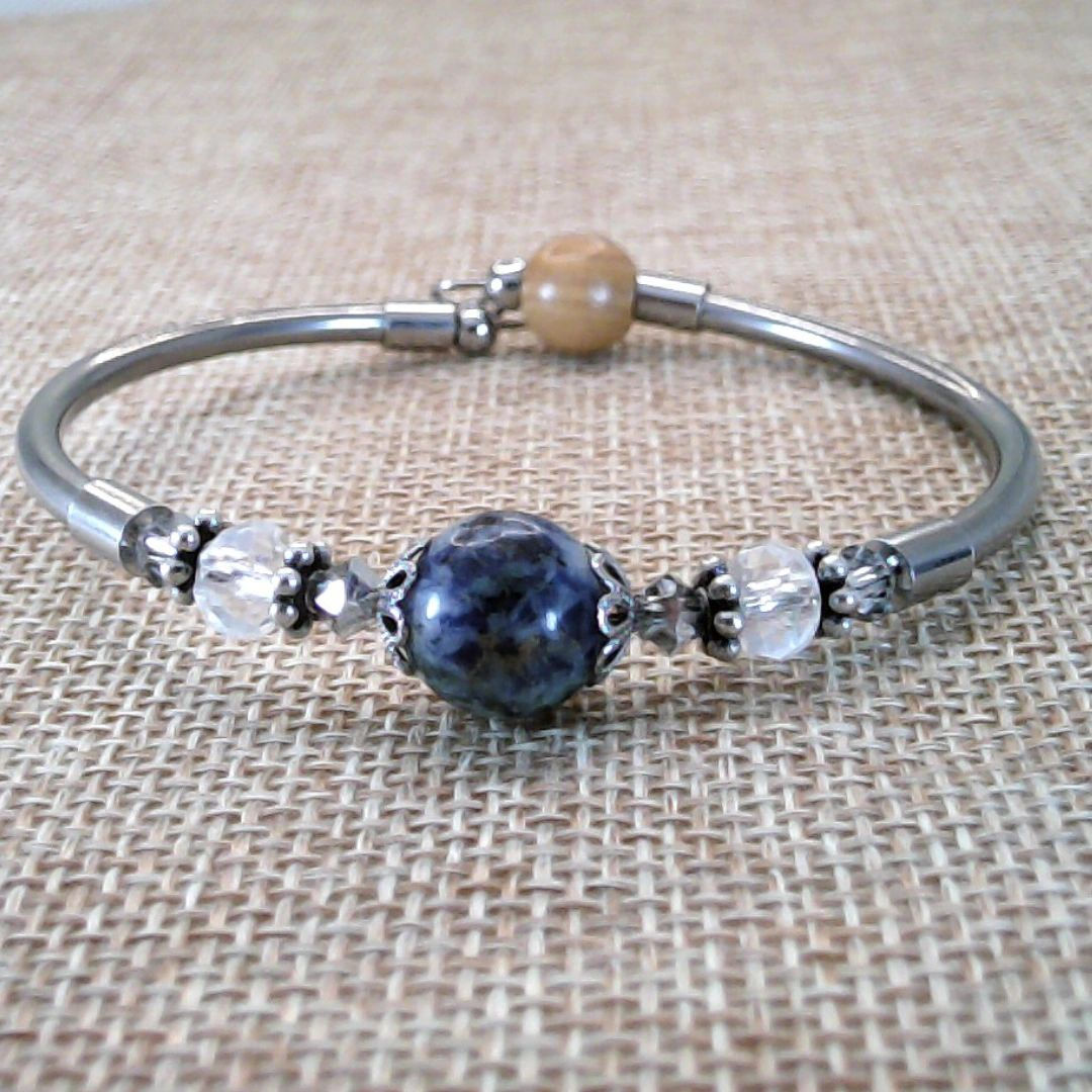 Elegant Sodalite Beaded Bracelet