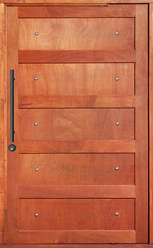 Studded 5 Panel Cherry Pivot Door