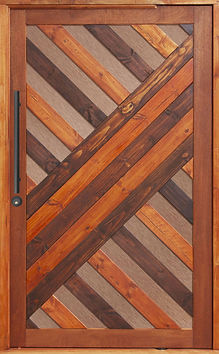 Herringbone Pivot Door
