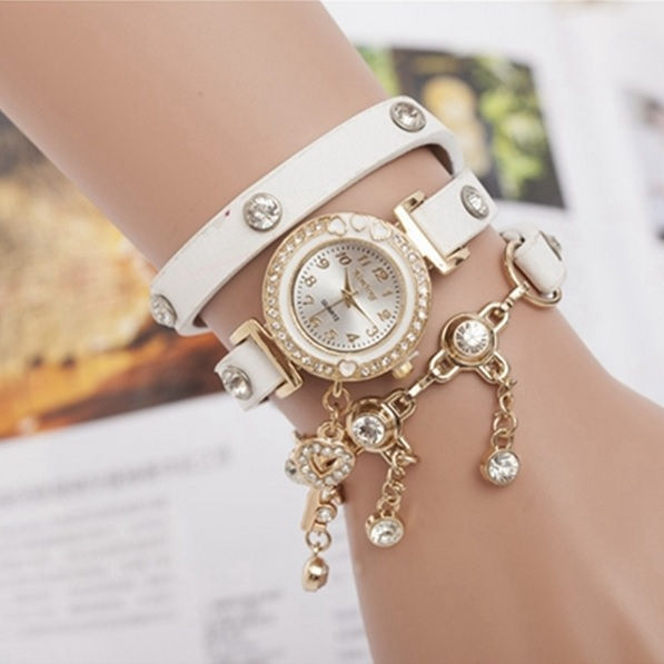 Miniatura: Reloj pulsera diamante fantasia