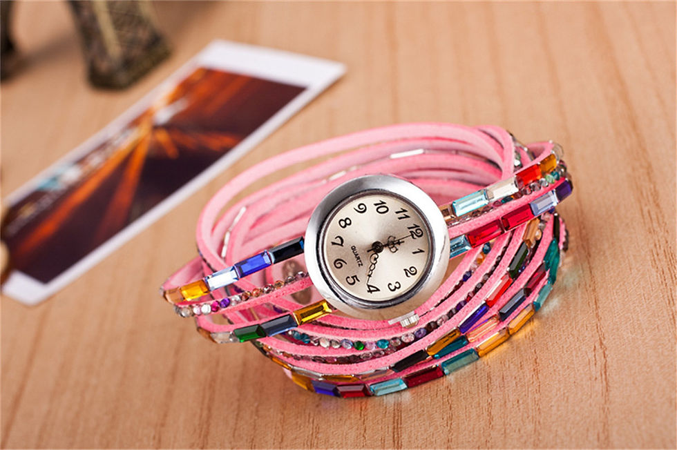 Miniatura: Reloj pulsera con chakiras de colores