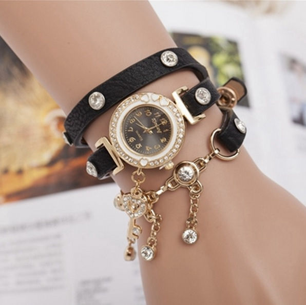 Miniatura: Reloj pulsera diamante fantasia