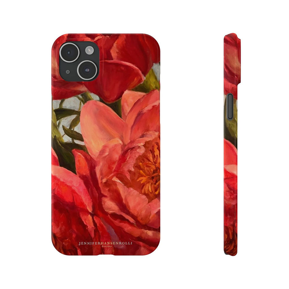 Thumbnail: Red Peony Slim Phone Case