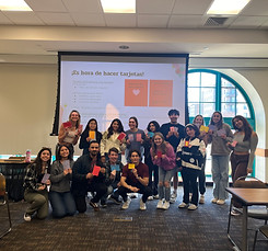 San Diego State Spanish Language Society craft and art project
