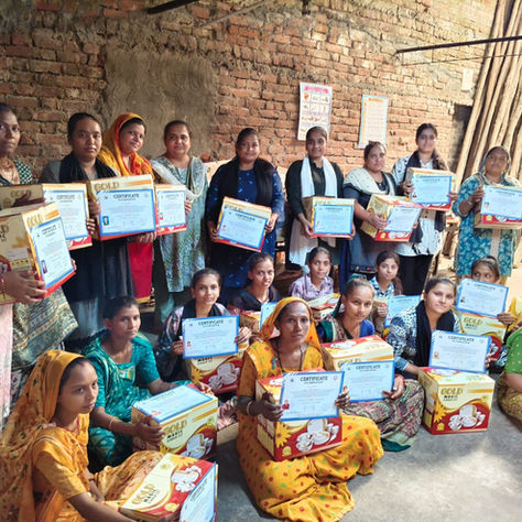 Certificate & Gift Distribution Ceremony for Tentala Sewing Class Students