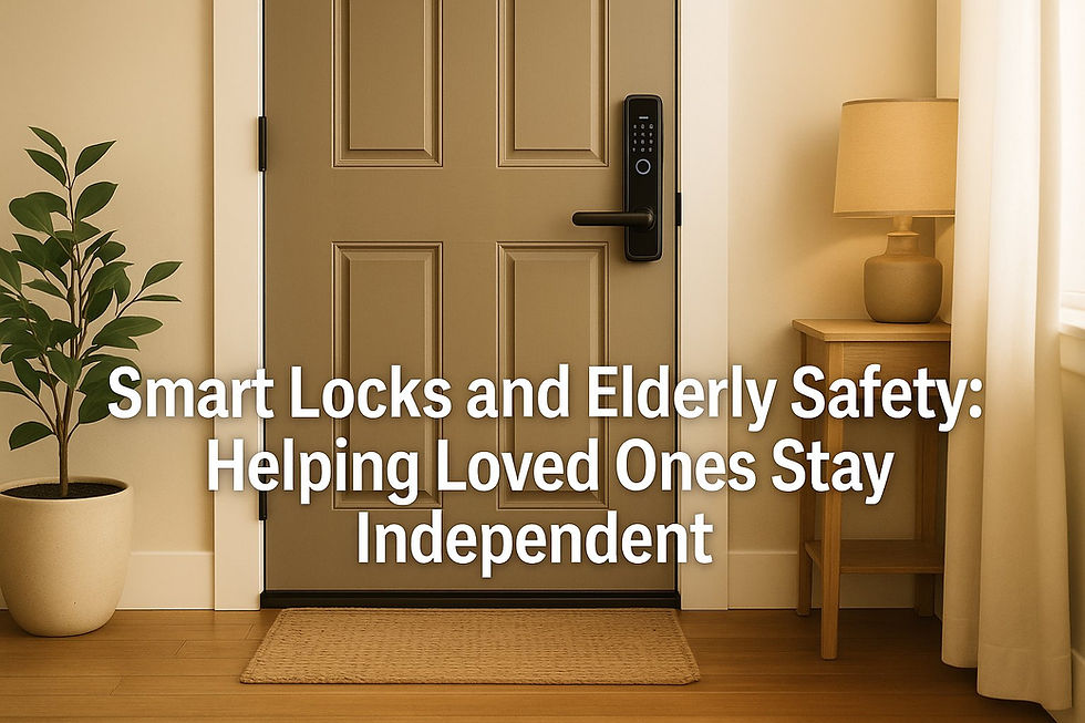 🔐 Smart Locks and Elderly Safety: Helping Loved Ones Stay Independent