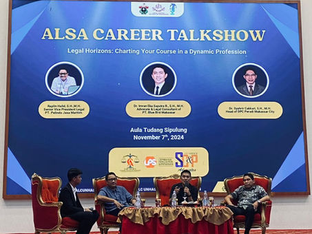 ALSA Career Talkshow 2024: Kembali Setelah 5 (Lima) Tahun untuk Menyiapkan Generasi Emas di Dunia Hukum