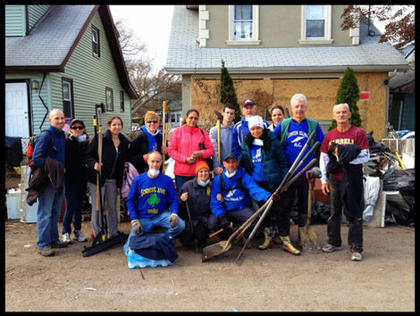 SIAC members providing relief to communities that were hardest hit from Hurricane Sandy, November 2012.