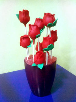 Ramo de Rosas de CakePops