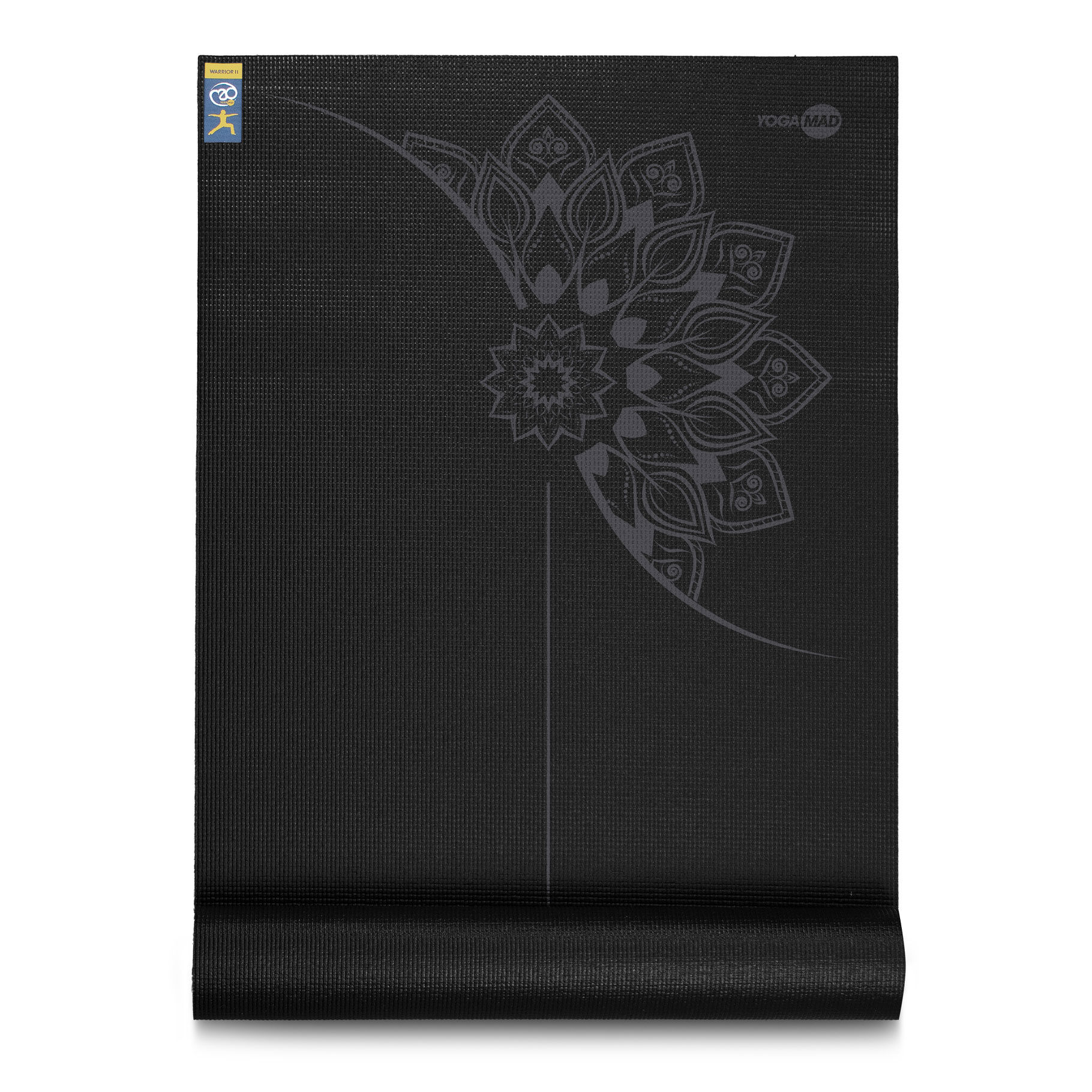 Mandala Yoga Mat 4mm - BLACK