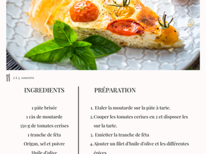 Recette de tarte à la tomate & fêta