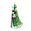 Thumbnail: Christopher Radko The Emerald Giftbearer Retail Store Exclusive 1022951 Santa Ornament