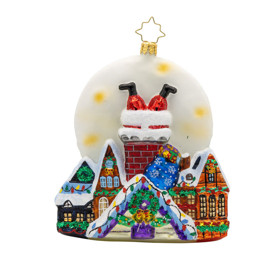 Thumbnail: Christopher Radko Santa's Moonlight Mischief 1022465 Christmas Ornament