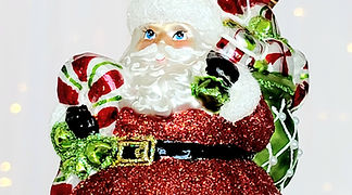 Christopher Radko Peppy Mint Santa 1021185 Christmas Ornament
