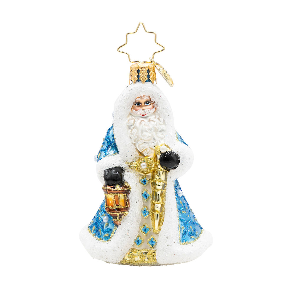 Christopher Radko Gilded Grandeur Santa Gem 1022740 Ornament