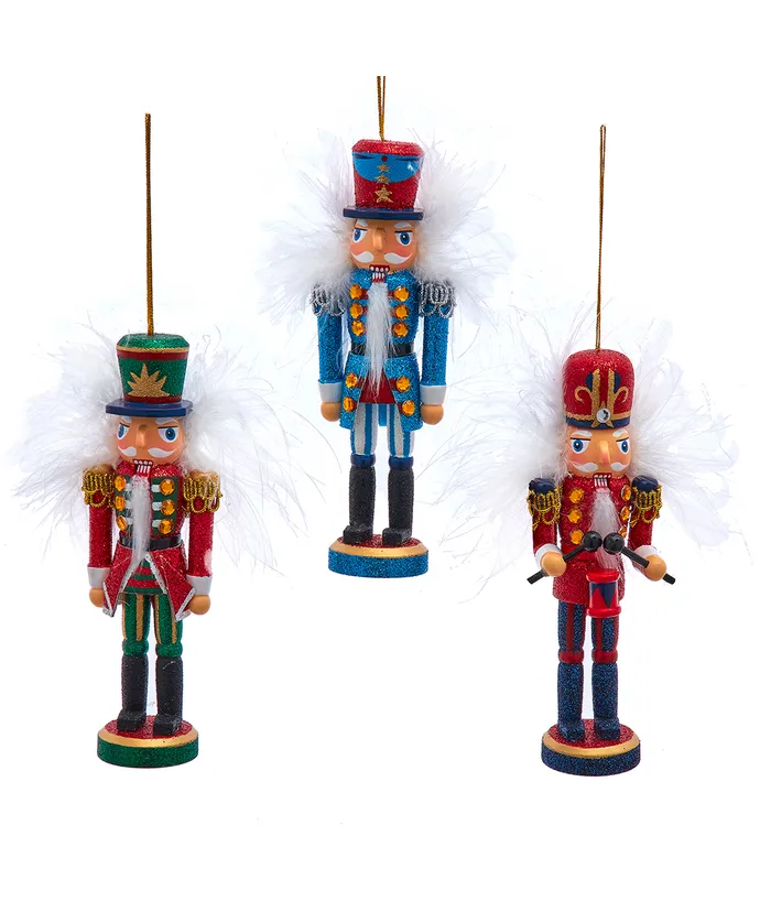 Kurt S. Adler Bellisimo 7-Inch Nutcracker Soldier Christmas Ornament - Multi-Color Glass Decor