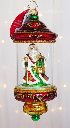 Christopher Radko Shine Bright Santa Dome 1020569 Christmas Ornament