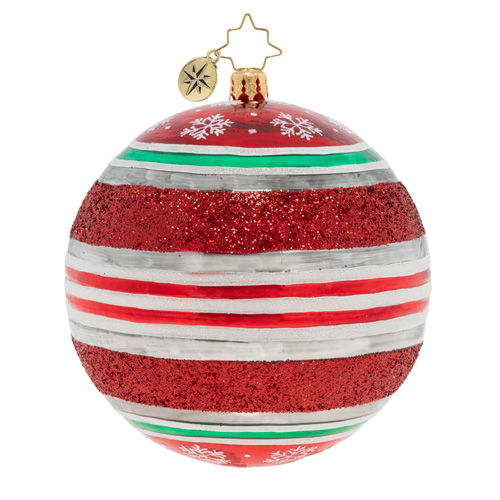 Thumbnail: Christopher Radko Spherical Cheer! Santa 1020218 Christmas Ornament