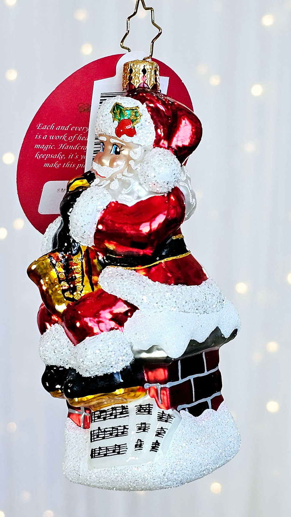 Christopher Radko Smooth Jazz Santa 1020458 Unique Christmas Ornament