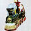 Thumbnail: Kurt S. Adler 6" Bellissimo Santa with Train Glass Christmas Ornament BELL0033