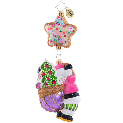 Thumbnail: Christopher Radko Sugar High In The Sky Santa 1020680 Christmas Ornament