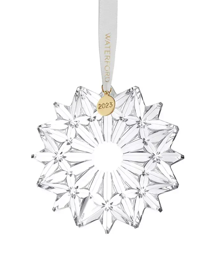 Waterford Crystal 2023 Annual Snow Crystal Christmas Ornament 1066125