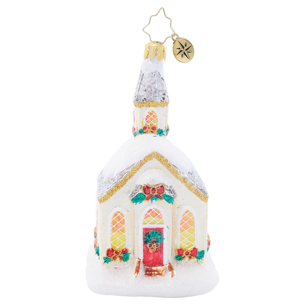 Thumbnail: Christopher Radko Snowy Sanctuary 1022029 Ornament
