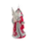 Kurt S. Adler Glass 8" Red & Silver Santa With Tree Ornament D4521 Christmas