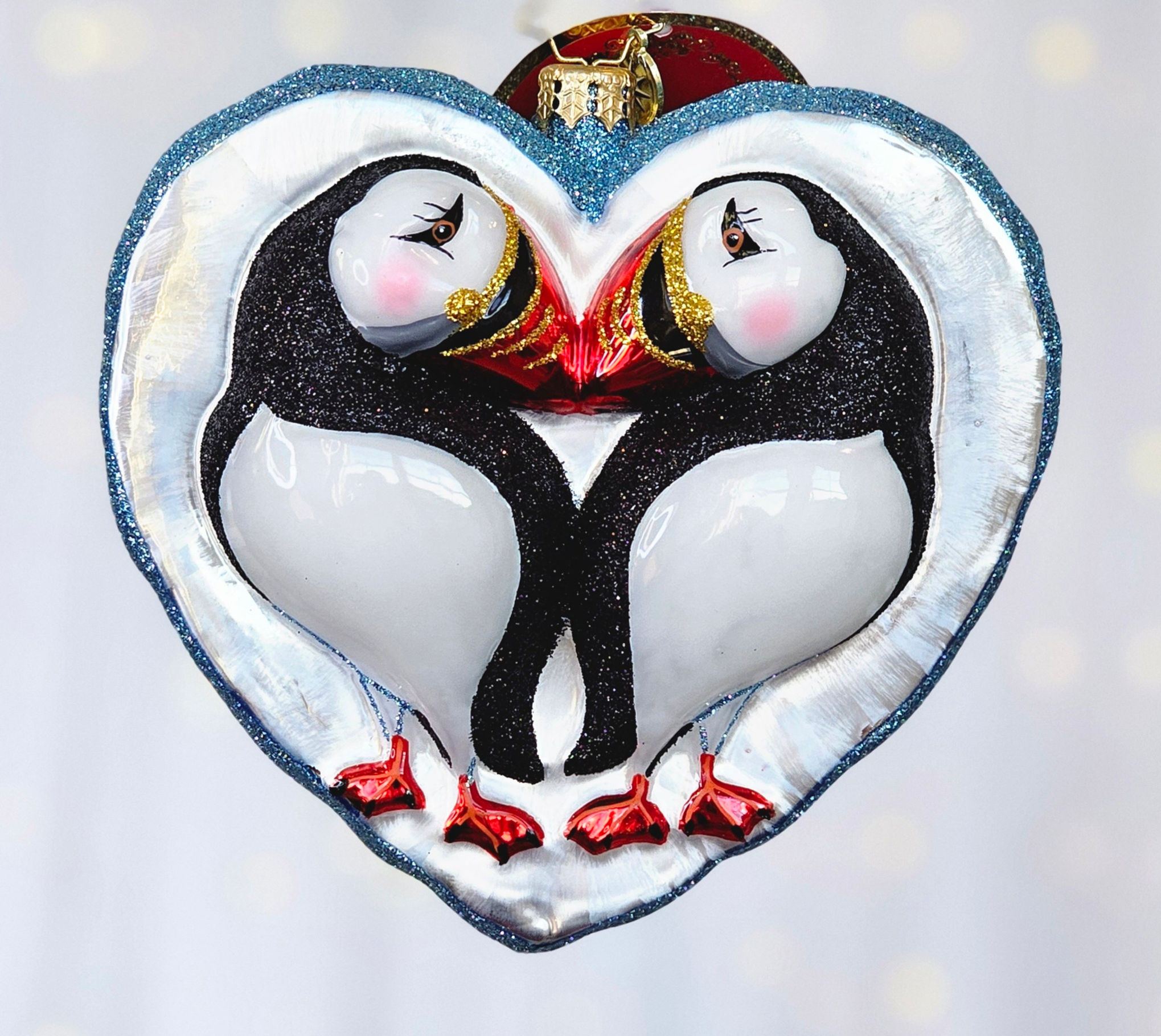 Christopher Radko Puffin Lovin' Pair 1022534