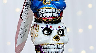Christopher Radko Spooky Sugar Skulls Gem 1021424