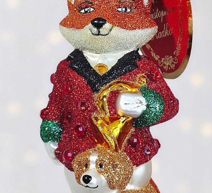 Christopher Radko Festive Fox 1021446
