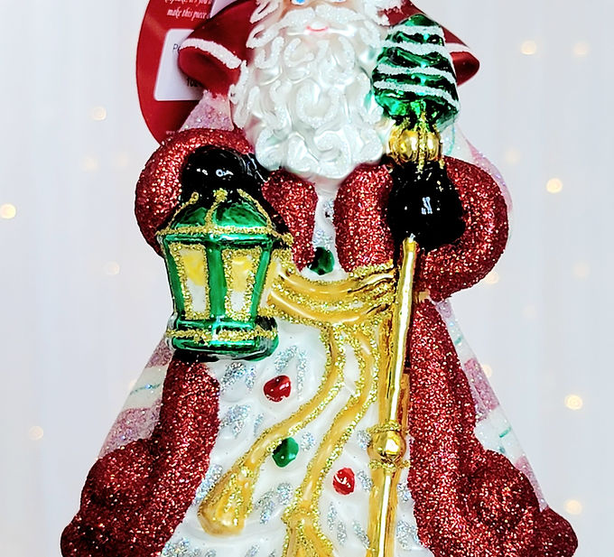 Christopher Radko Peppermint Sparkle Nicholas 1021638 Christmas Ornament