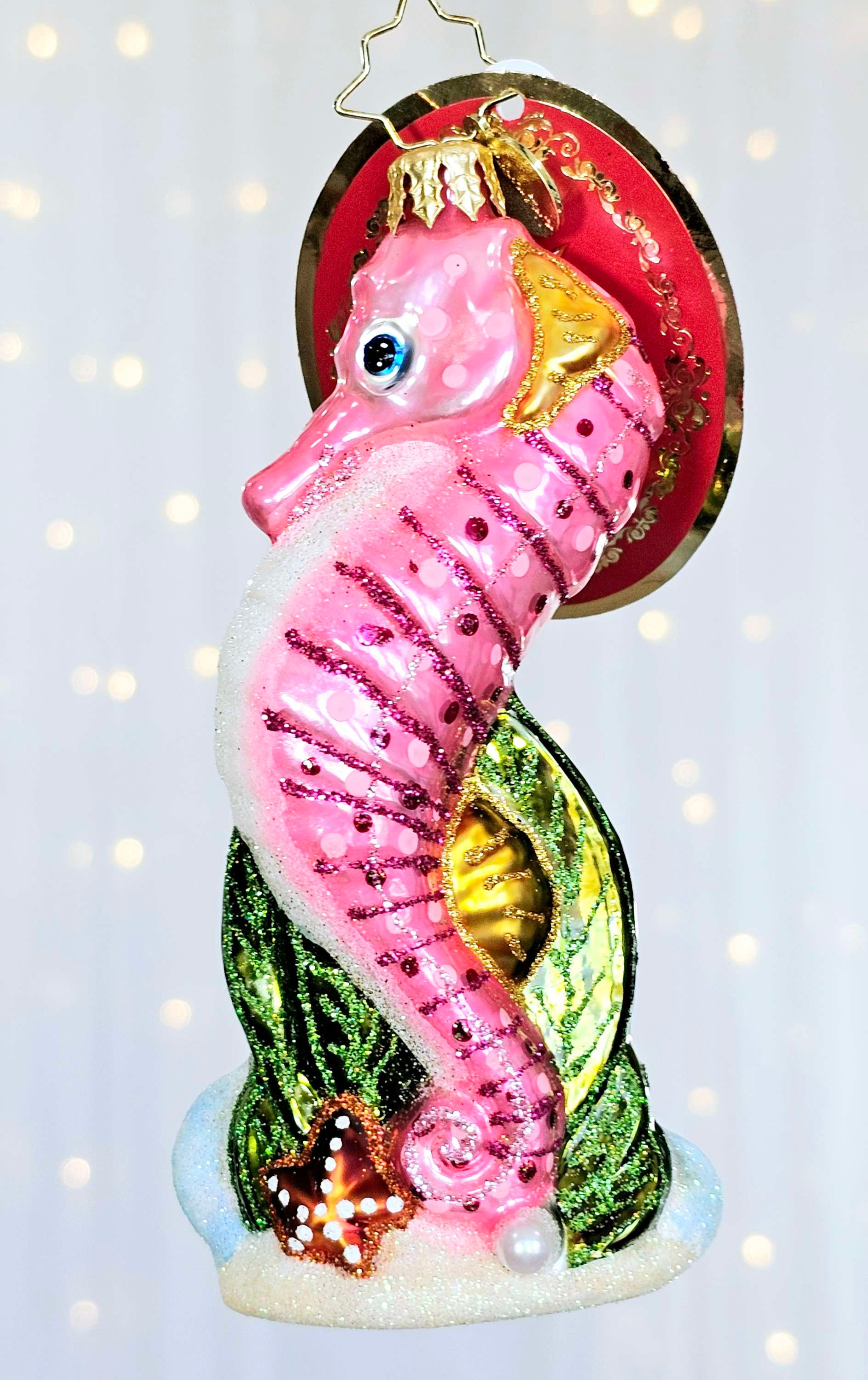 Christopher Radko Sally Seahorse 1021945 Christmas Ornament