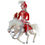 Thumbnail: HeARTfully Yours Vintage Inspired 7.5" Red Knight #30239 Horse Christmas Tree Ornament