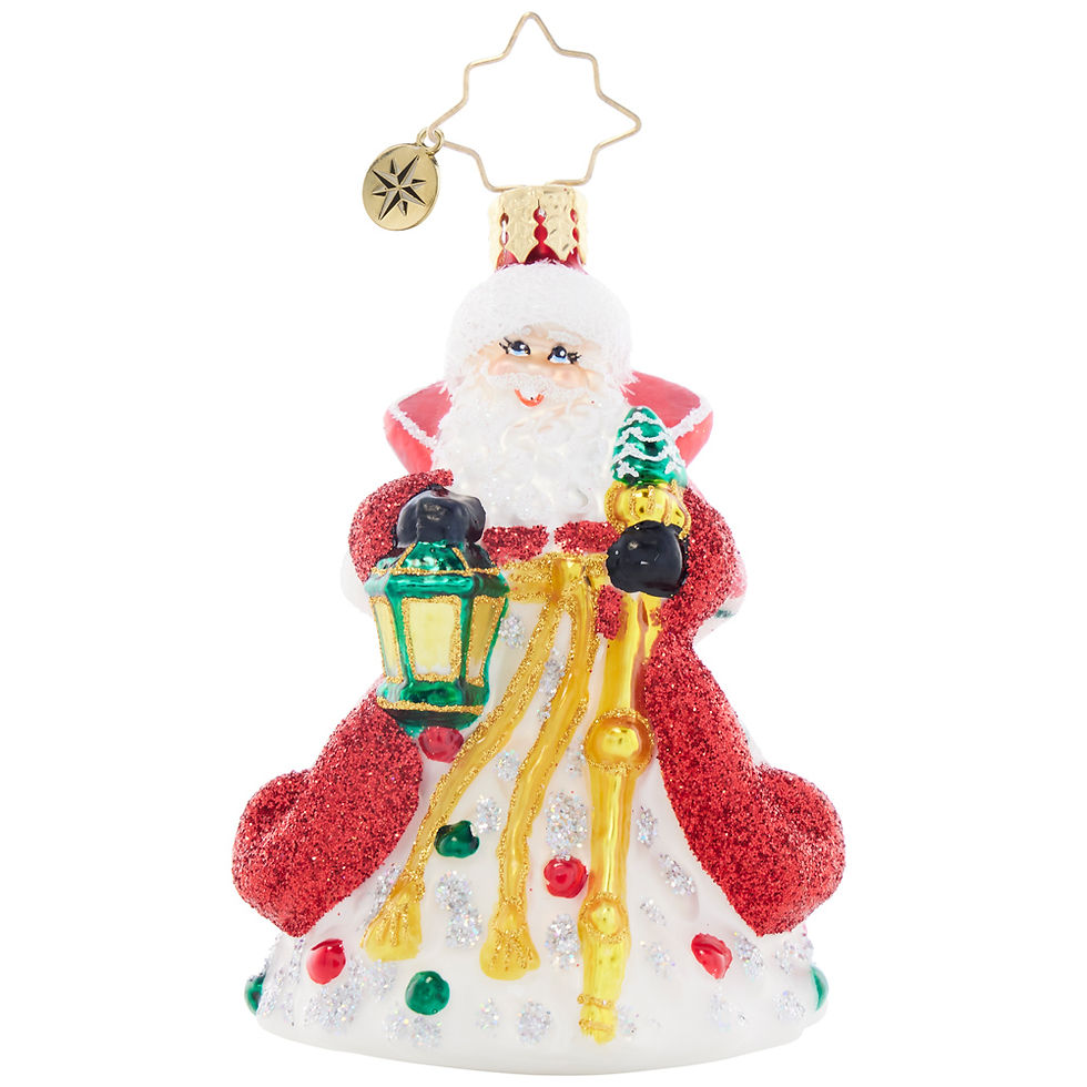 Thumbnail: Christopher Radko Little Gem Peppermint Sparkle Nicholas 1021739