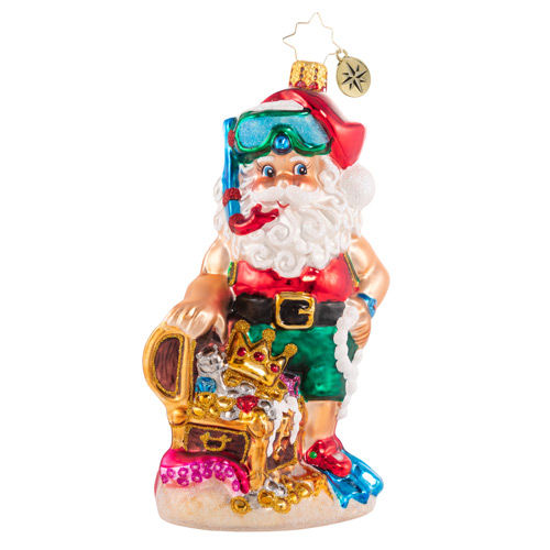 Thumbnail: Christopher Radko Deep Sea Surprises Santa 1020844 Christmas Ornament