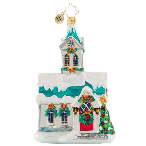 Thumbnail: Christopher Radko Boughs Of Holly Chapel House 1020881