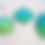 Thumbnail: Kurt Adler Set of 3 Blue Green Ball, Finial and Onion Glass Ornaments J8221