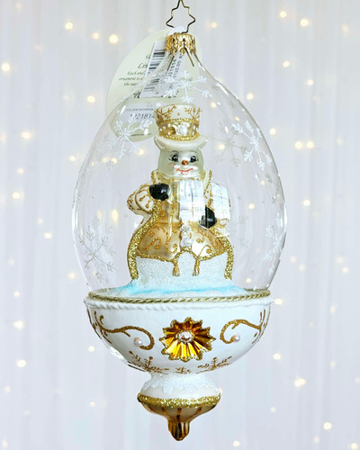 Christopher Radko Golden Guardian Glass Christmas Ornament